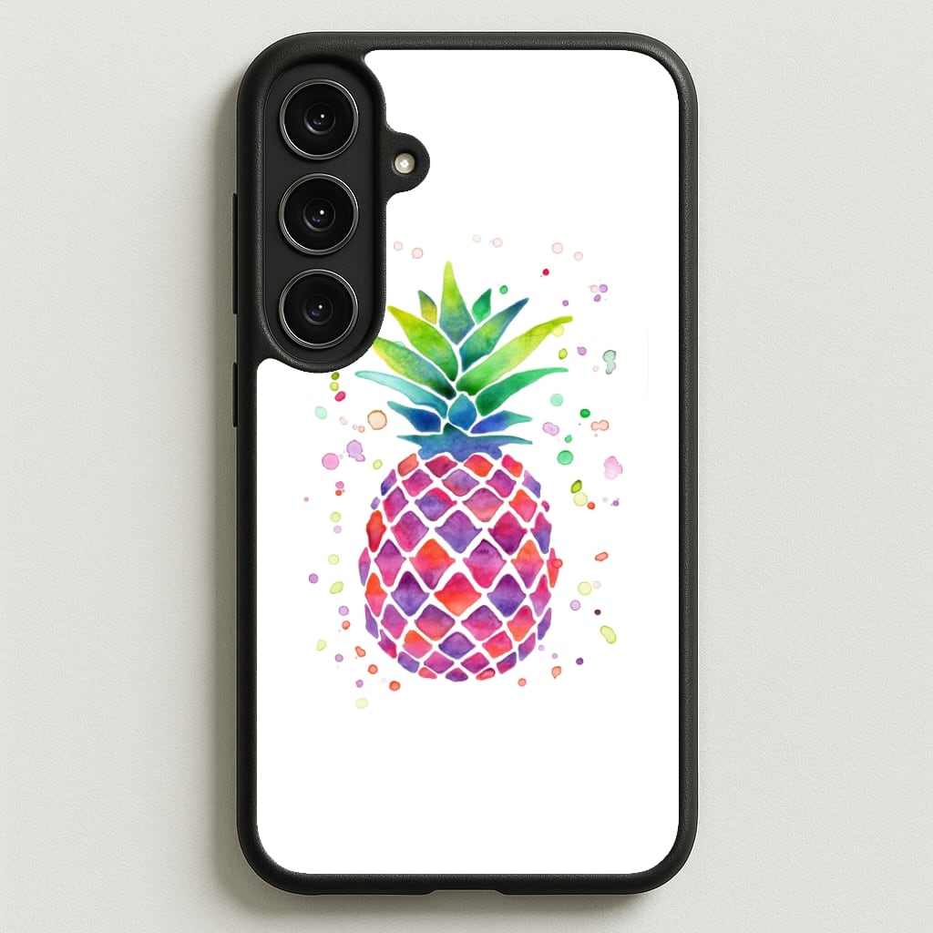 Watercolour Pineapple Phone Case for Galaxy S25FE
