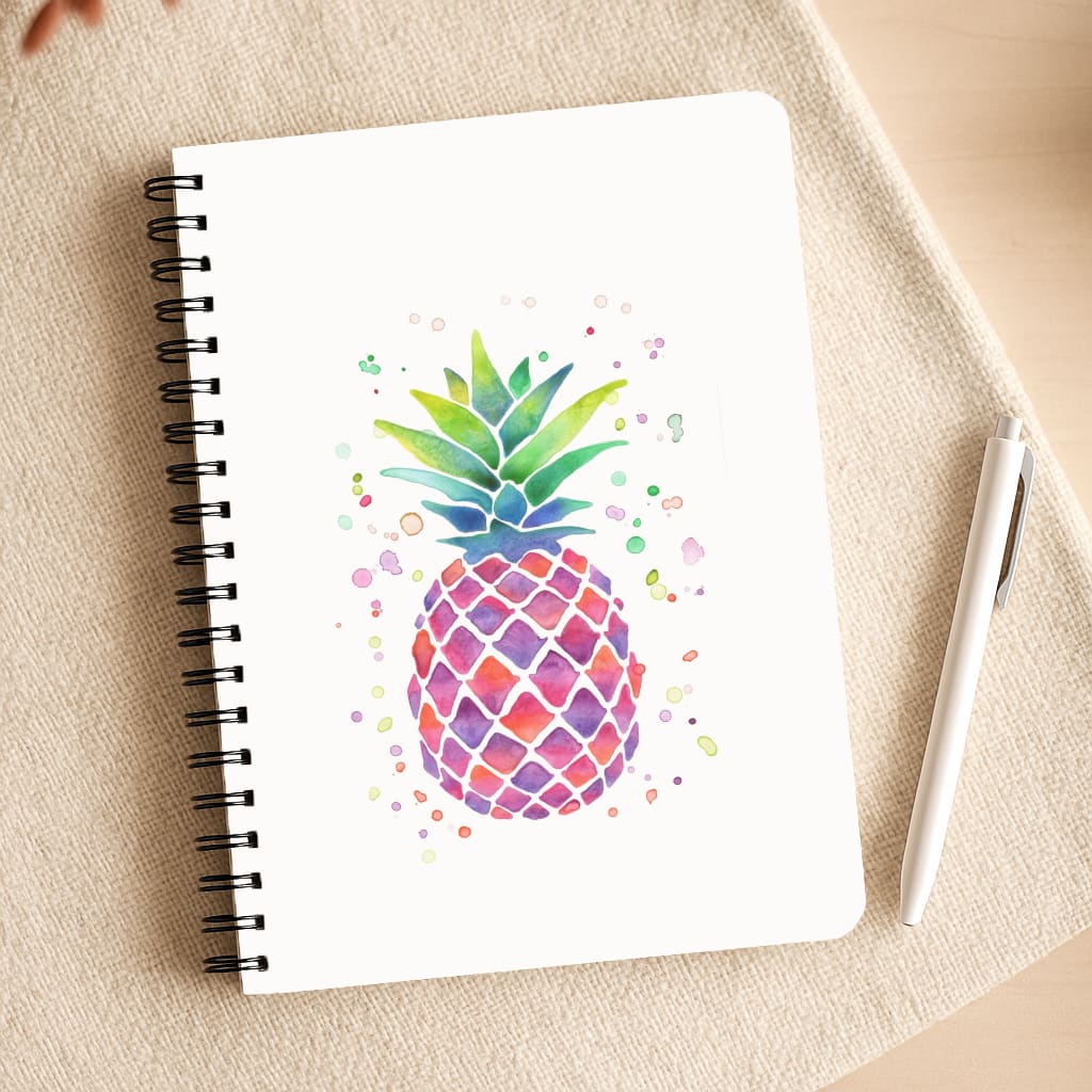 Watercolour Pineapple Notepad