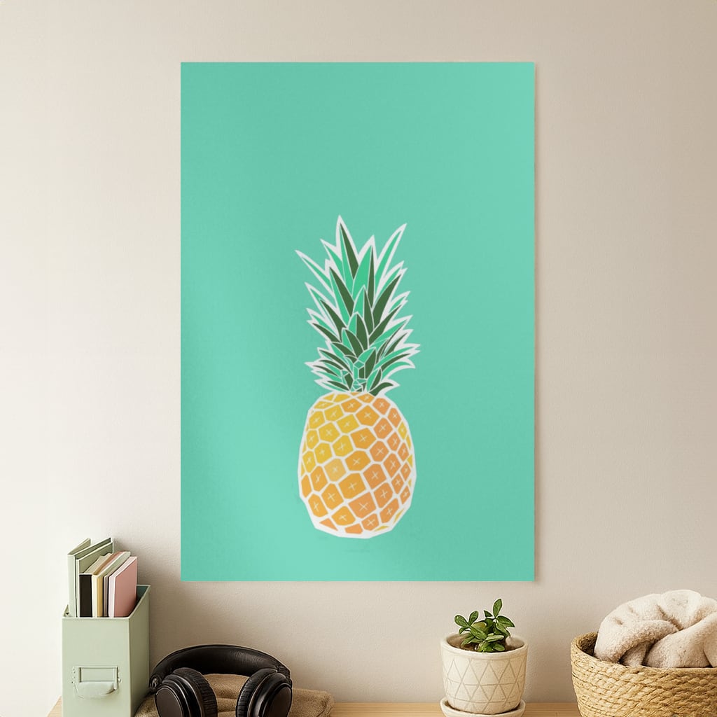 Cartoon Pineapple Poster
