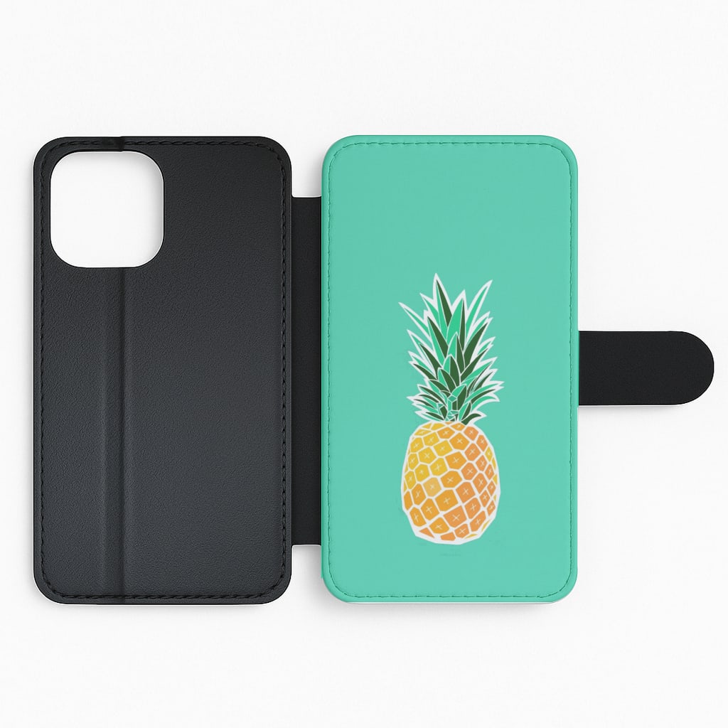 Cartoon Pineapple Flip Phone Case