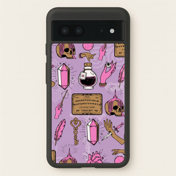 Pink Occult Talismans Phone Case - Google Pixel 7 / Standard