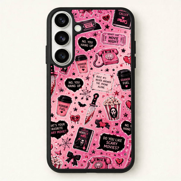 Horror Movie Pink Pattern Phone Case - Galaxy S26 / Standard