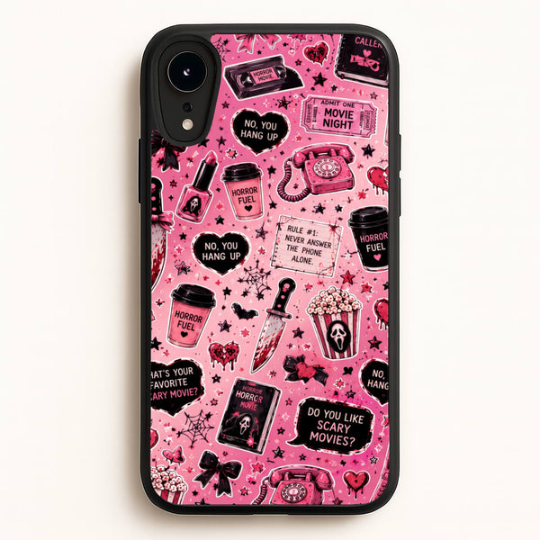 Horror Movie Pink Pattern Phone Case - iPhone XR / Standard