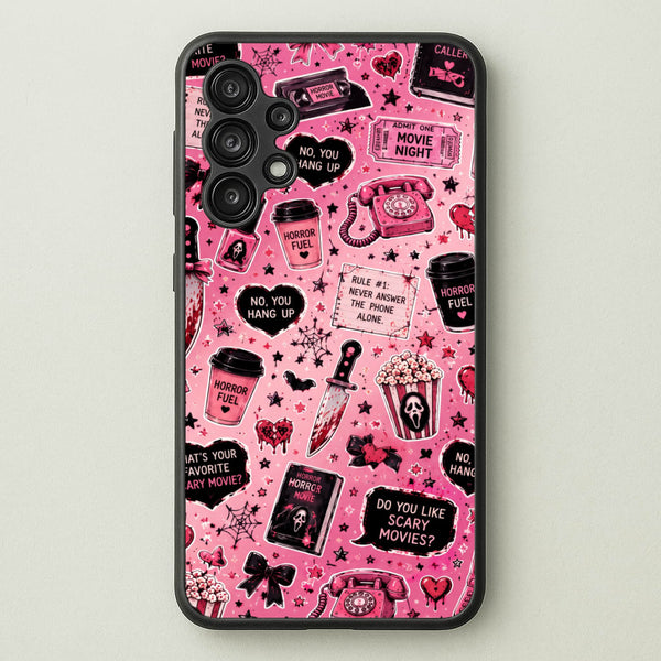 Horror Movie Pink Pattern Phone Case - Galaxy A13 / Standard