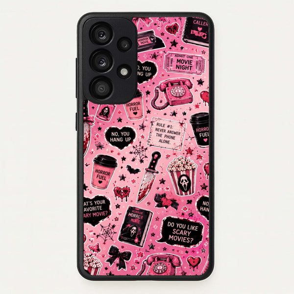 Horror Movie Pink Pattern Phone Case - Galaxy A53 / Standard