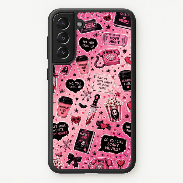 Horror Movie Pink Pattern Phone Case - Galaxy S21 Plus / Standard