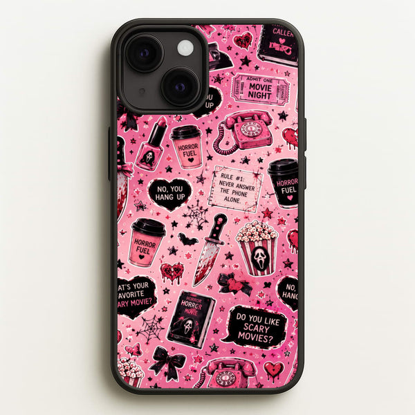 Horror Movie Pink Pattern Phone Case - iPhone 13 Mini / Standard