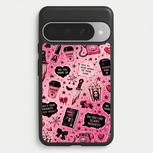 Horror Movie Pink Pattern Phone Case - Google Pixel 10 Pro XL / Standard