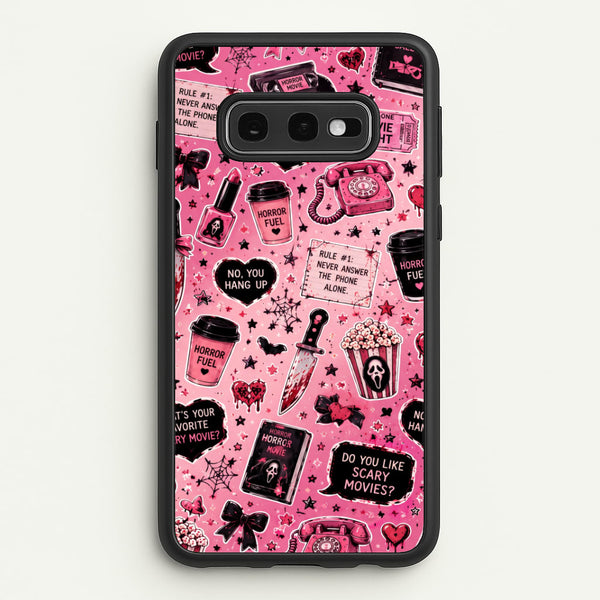 Horror Movie Pink Pattern Phone Case - Galaxy S10e / Standard