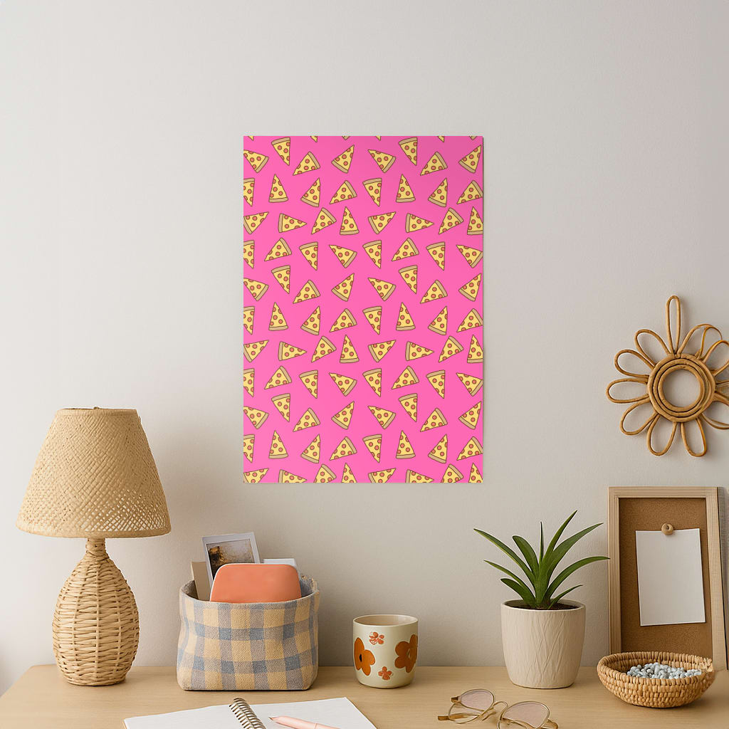 Pizza Pattern Art Print