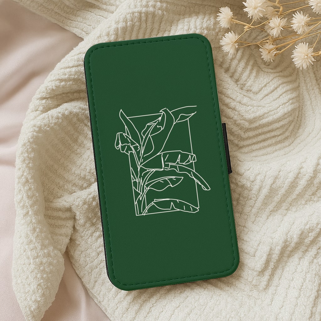 Green Leaf - Foliage Wallet Phone Case