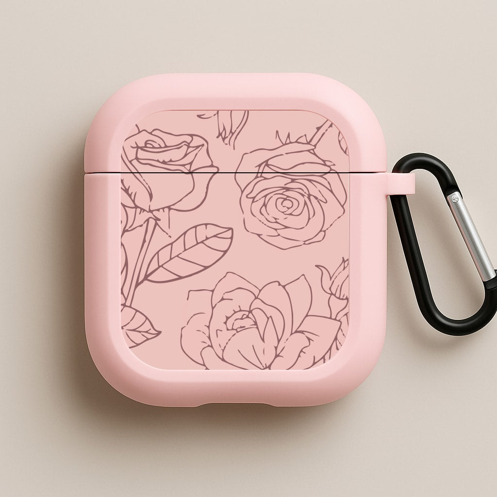 Roses - Foliage Pink AirPods Case