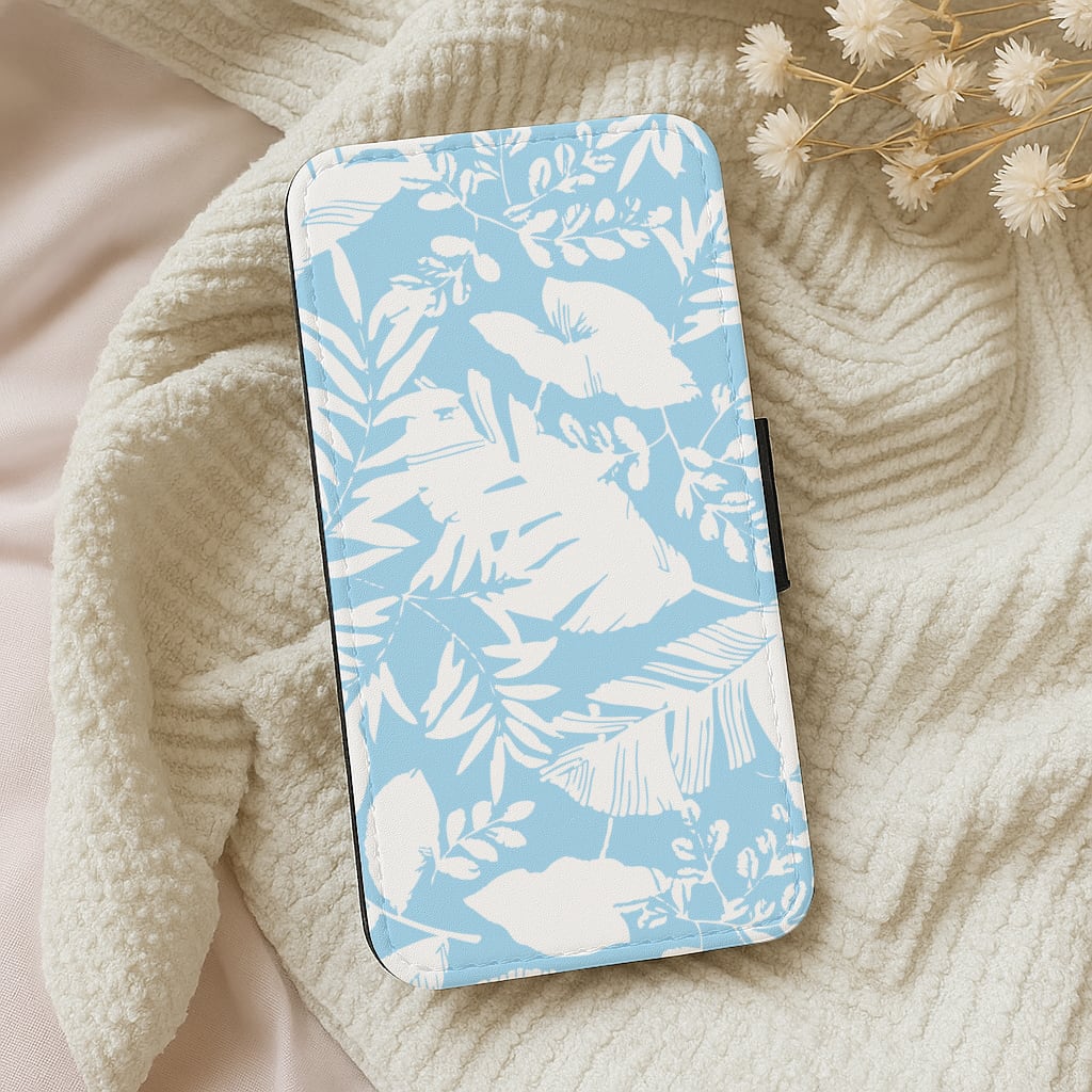 Leaf Pattern - Foliage Wallet Phone Case