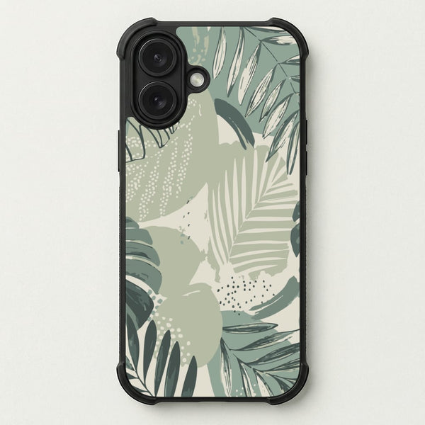 Green Leaf Pattern - Foliage Phone Case — Bumper case