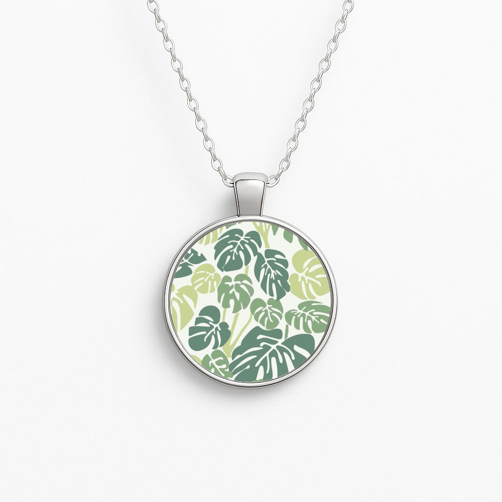 Palm - Foliage Circle Necklace