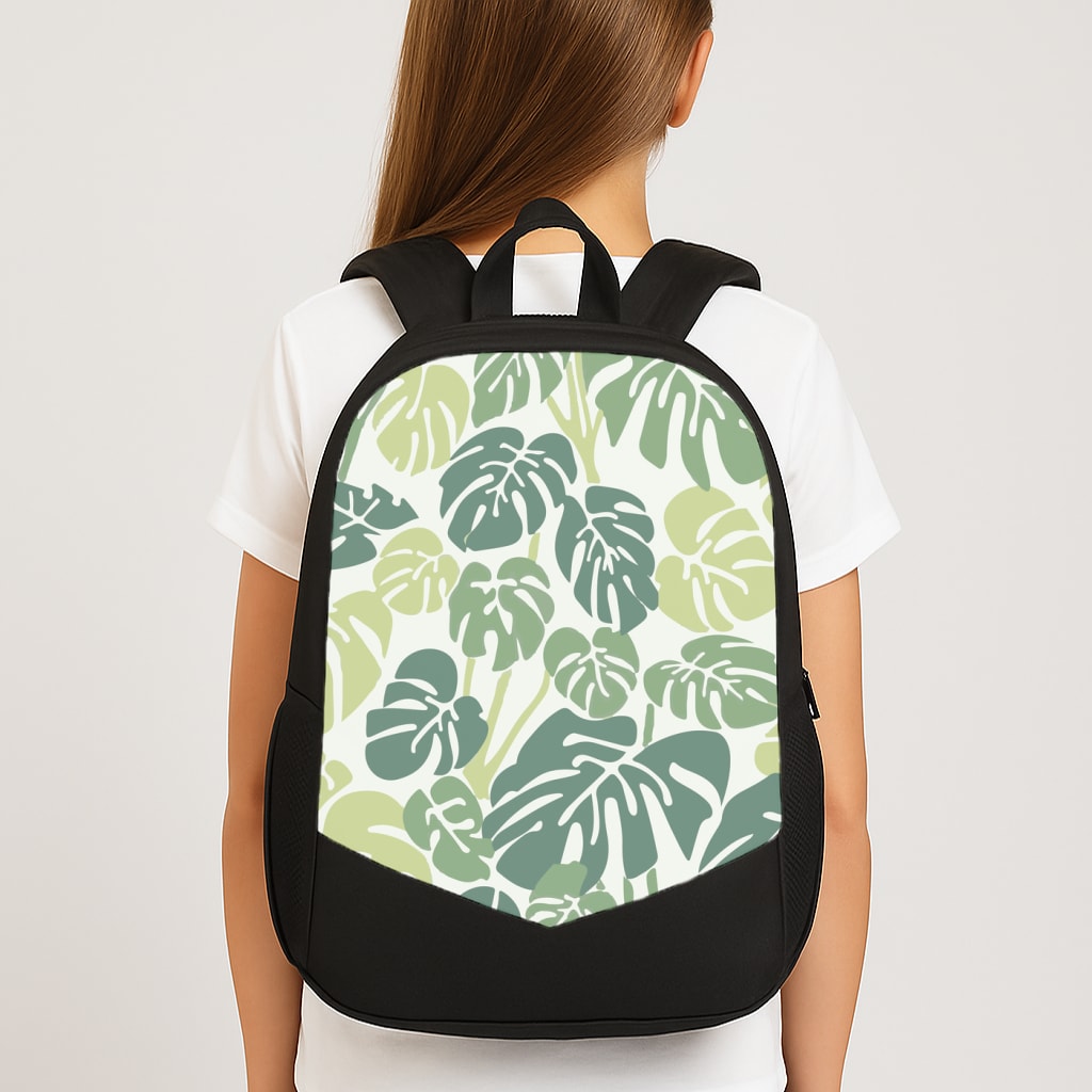Palm - Foliage Large School Bag