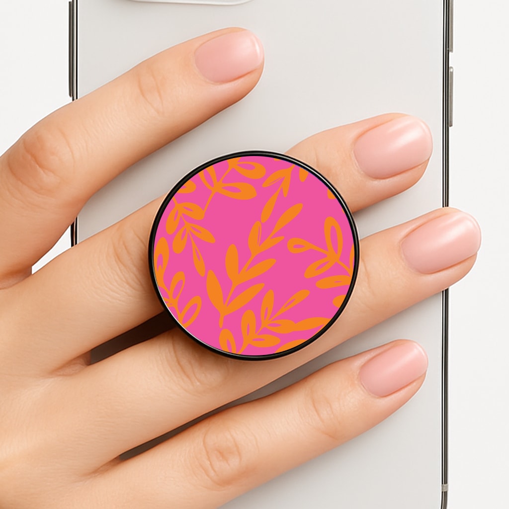 Pink & Orange Leaves - Foliage FunGrip