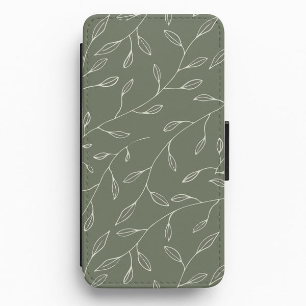 Thin Leaves - Foliage Flip / Wallet Phone Case