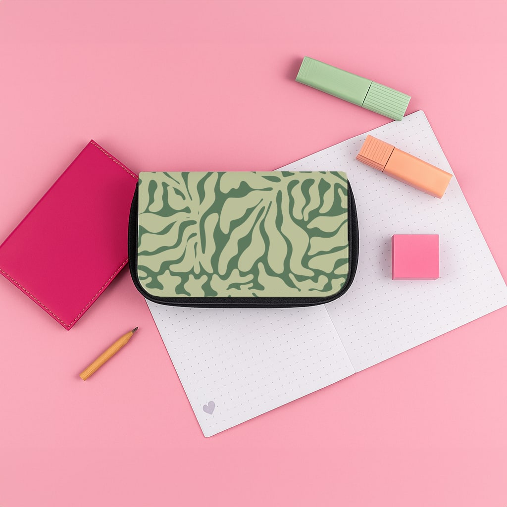 Light Green Leaf - Foliage Pencil Case
