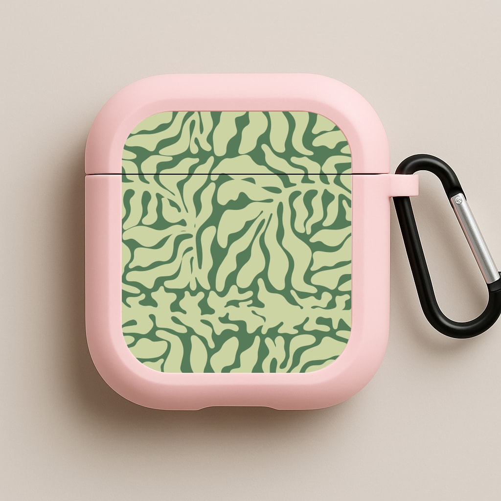Light Green Leaf - Foliage Pink AirPods Case