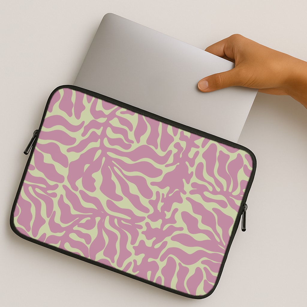 Pink Leaves - Foliage MacBook Case