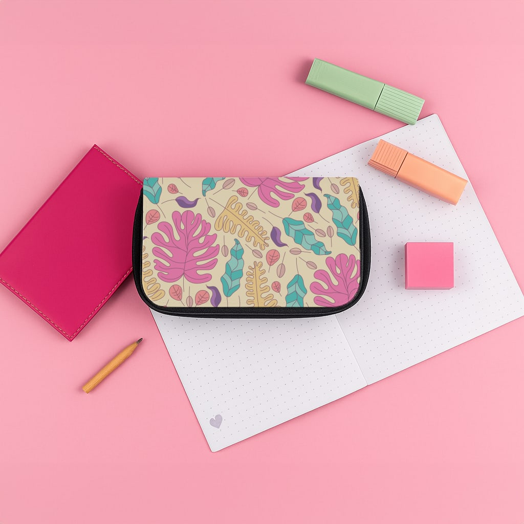 Multi Coloured Leaves - Foliage Pencil Case