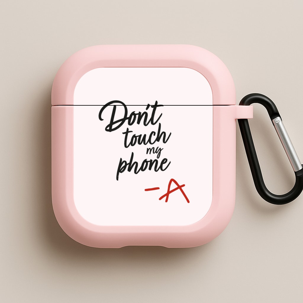 Don't Touch My Phone - PLL Pink AirPods Case
