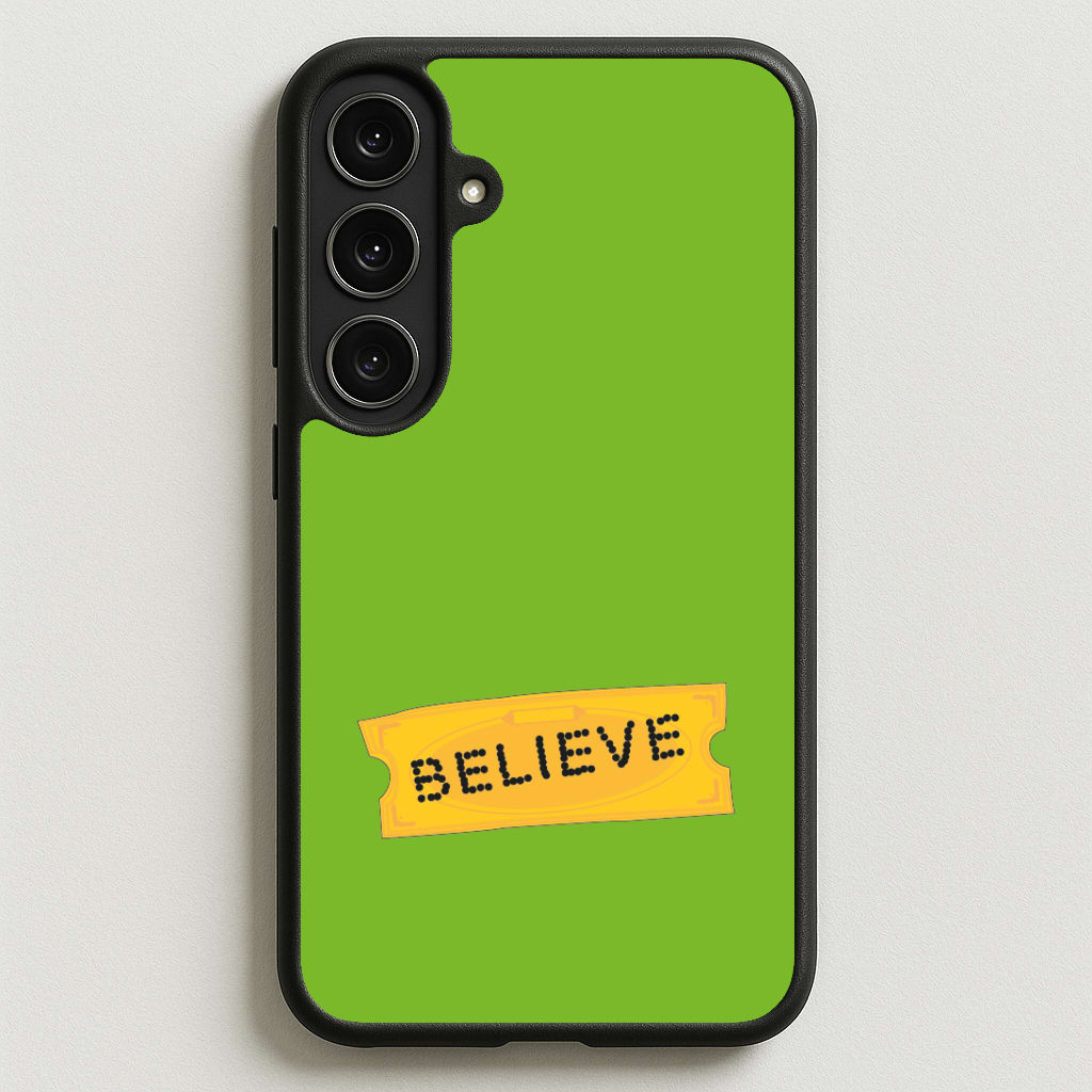 Believe - Polar Christmas Phone Case for Galaxy S25FE