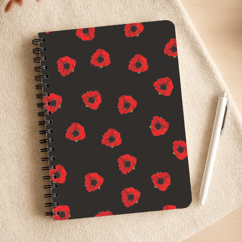 Poppy Pattern Notepad