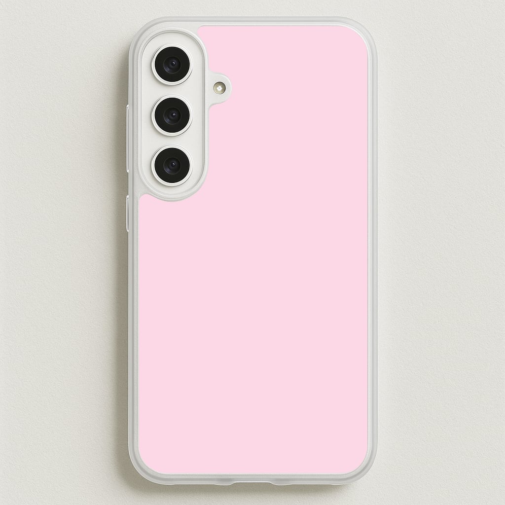 Back To Casics - Pretty Pastels - Plain Pink Phone Case for Galaxy S25FE