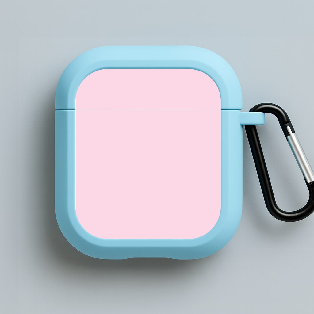 Back To Casics - Pretty Pastels - Plain Pink Blue AirPods Case