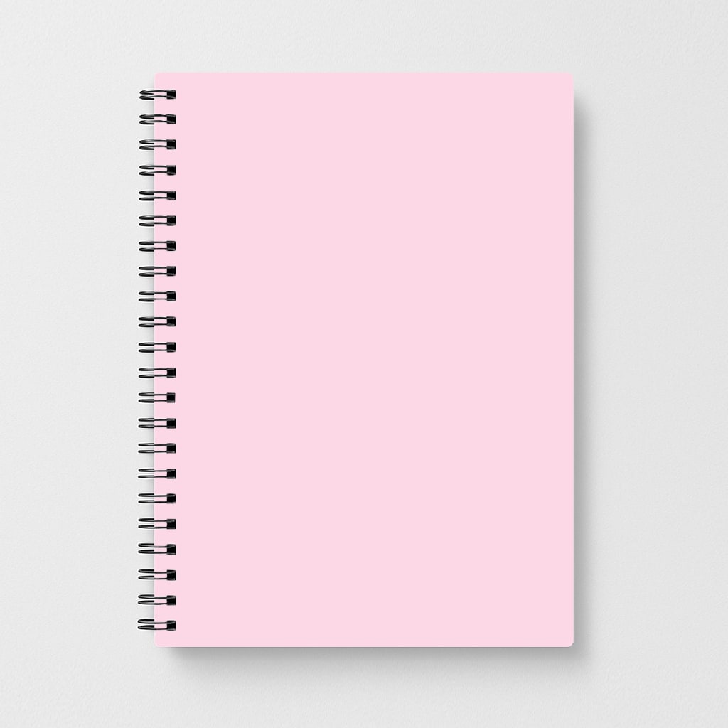 Back To Casics - Pretty Pastels - Plain Pink Notebook