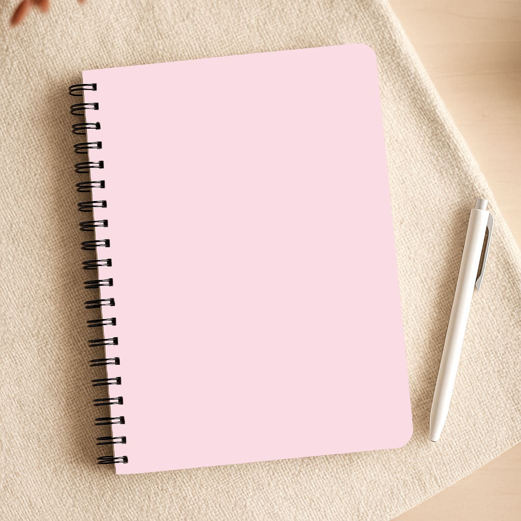 Back To Casics - Pretty Pastels - Plain Pink Notepad
