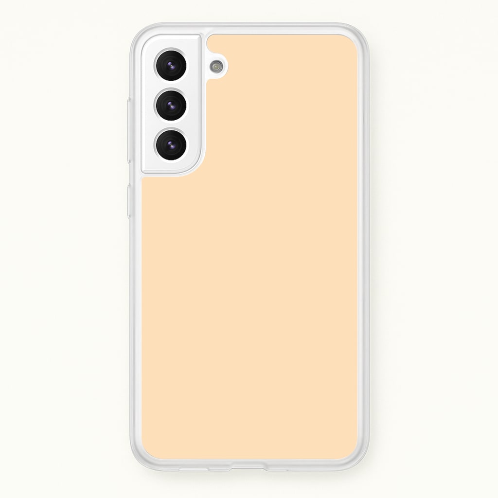 Back To Casics - Pretty Pastels - Plain Orange - Plain Phone Case for Galaxy S22