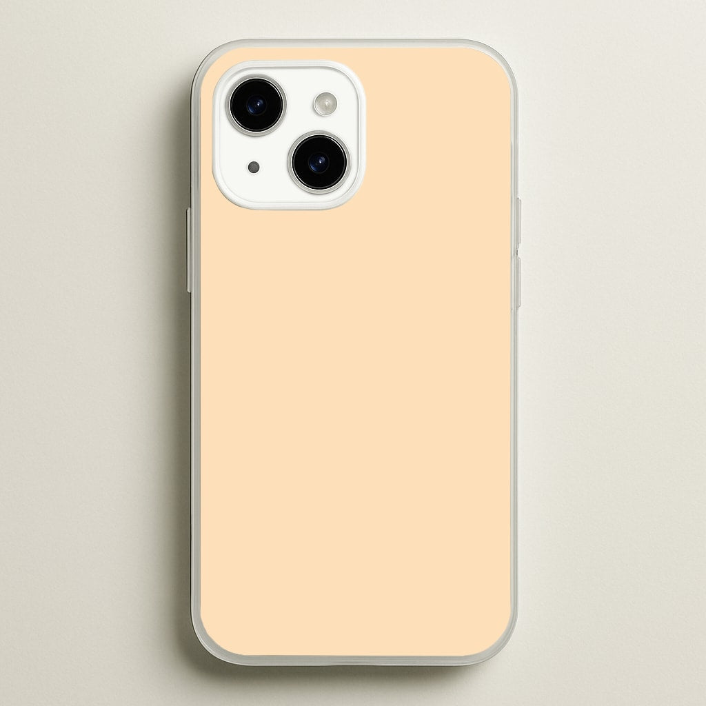 Back To Casics - Pretty Pastels - Plain Orange - Plain Phone Case for iPhone 15