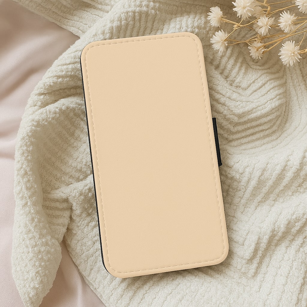 Back To Casics - Pretty Pastels - Plain Orange Wallet Phone Case