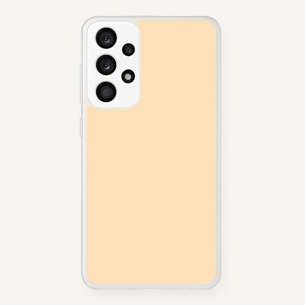 Back To Casics - Pretty Pastels - Plain Orange - Plain Phone Case for Galaxy A53