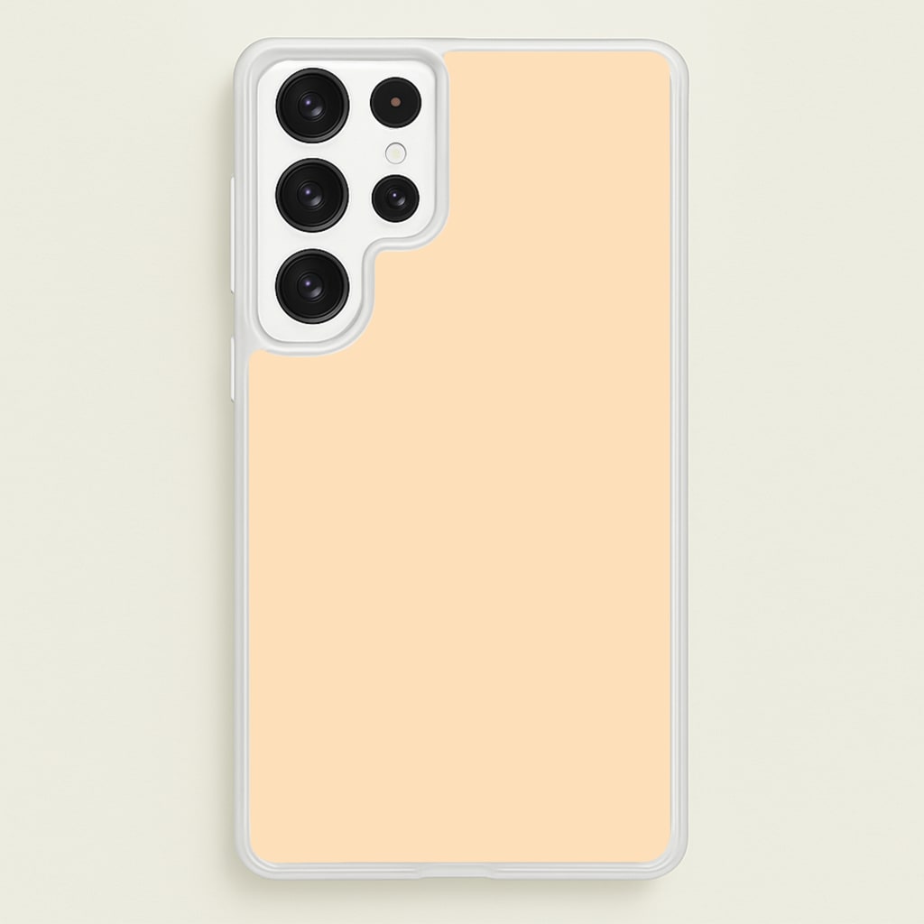 Back To Casics - Pretty Pastels - Plain Orange - Plain Phone Case for Galaxy S22 Ultra