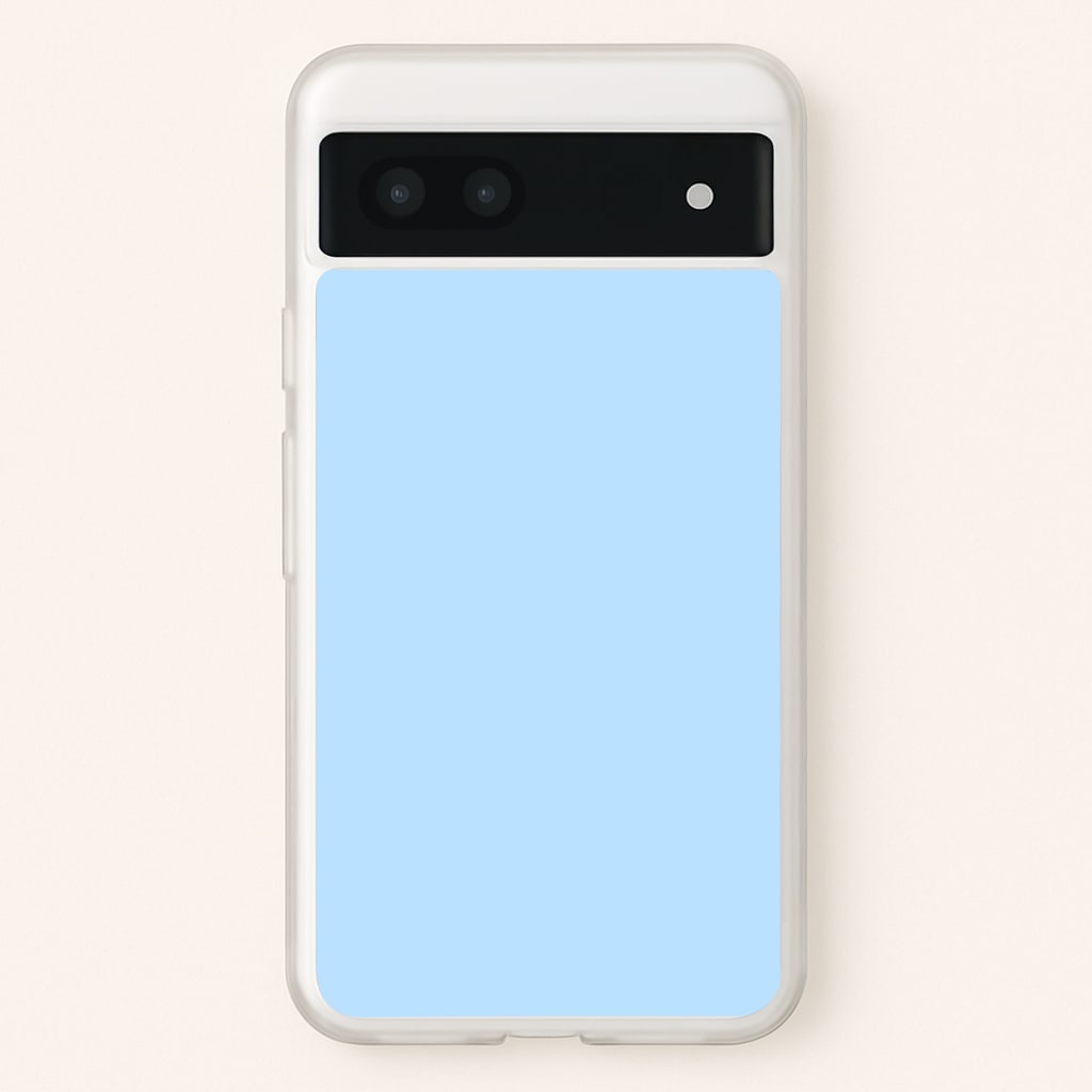Back To Casics - Pretty Pastels - Plain Blue - Plain Phone Case for Google Pixel 7a