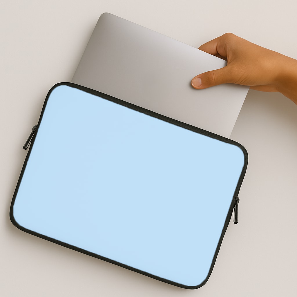 Back To Casics - Pretty Pastels - Plain Blue MacBook Case