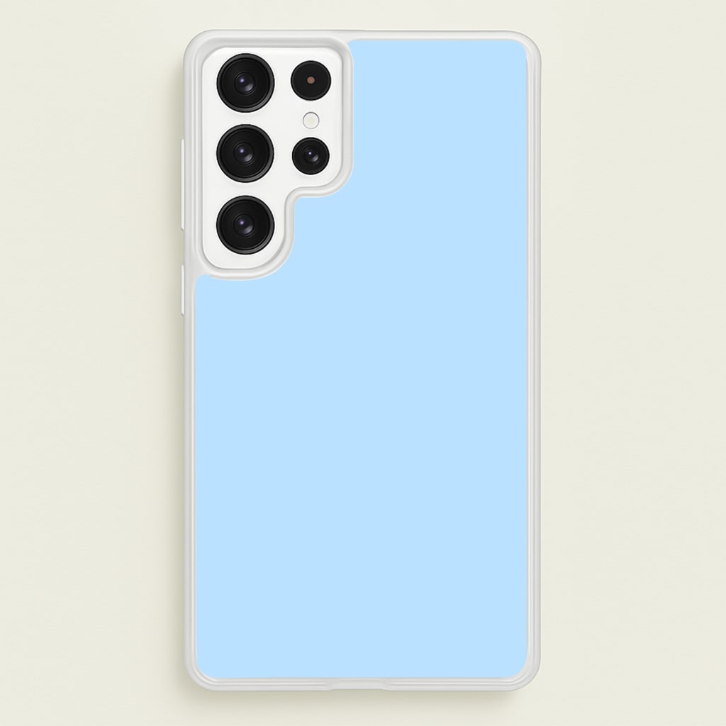 Back To Casics - Pretty Pastels - Plain Blue - Plain Phone Case for Galaxy S23 Ultra