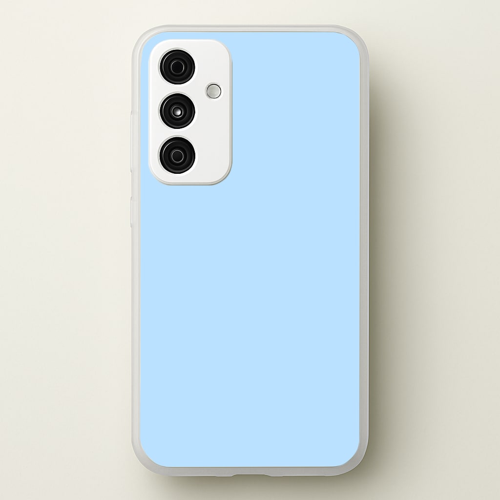 Back To Casics - Pretty Pastels - Plain Blue - Plain Phone Case for Galaxy A35