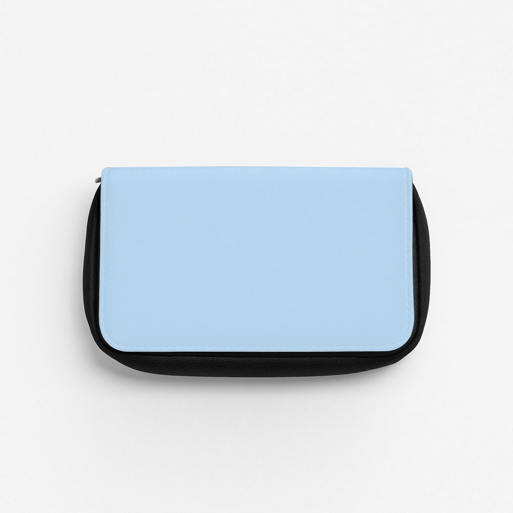 Back To Casics - Pretty Pastels - Plain Blue Pencil Case