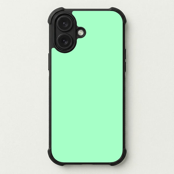Back To Casics - Pretty Pastels - Plain Green Phone Case — Bumper case