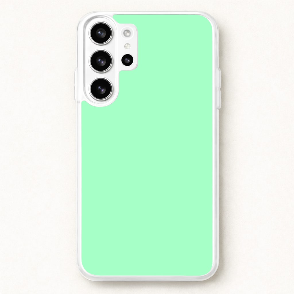 Back To Casics - Pretty Pastels - Plain Green Phone Case for Galaxy S26 Ultra