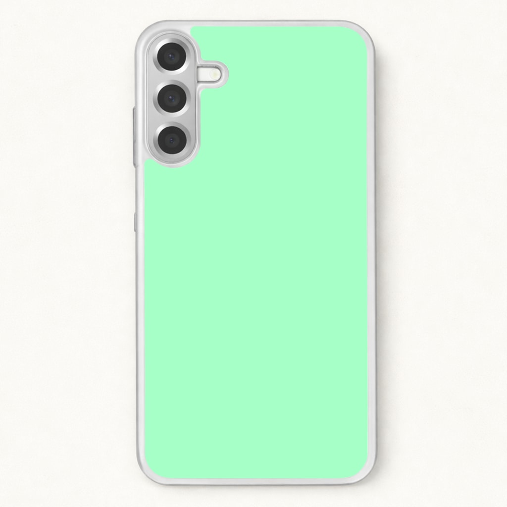 Back To Casics - Pretty Pastels - Plain Green Phone Case for Galaxy A57