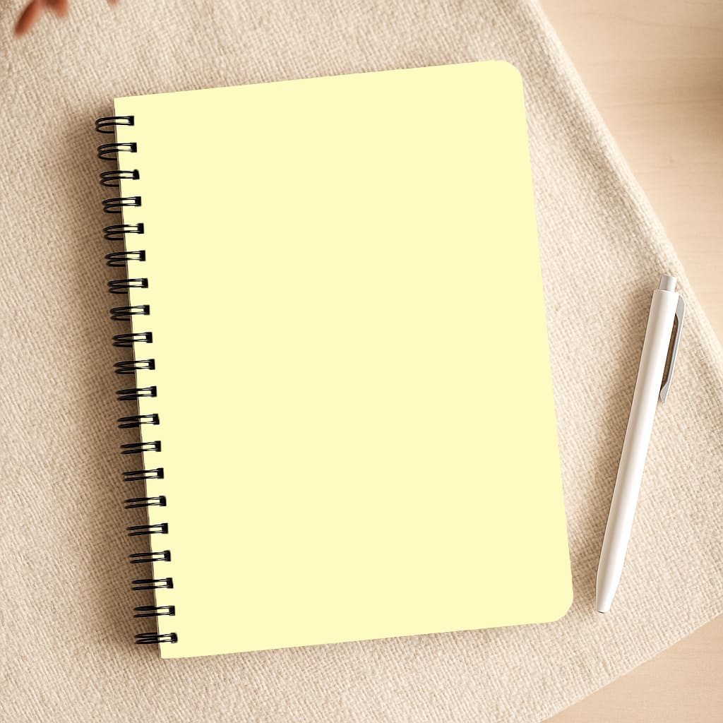 Back To Casics - Pretty Pastels - Plain Yellow Notepad