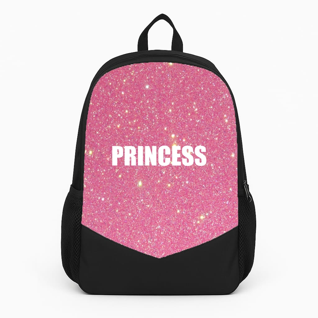 Glittery Pink Princess Backpack