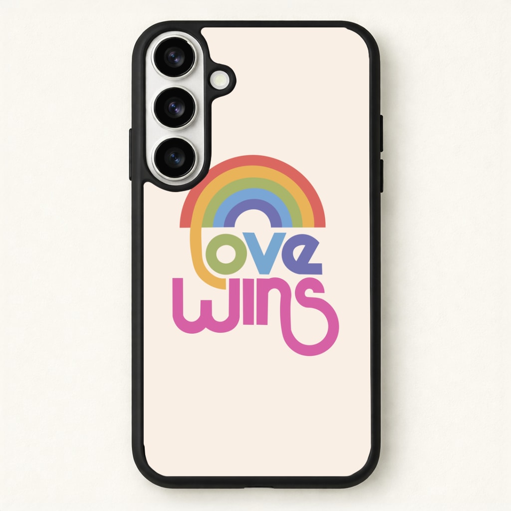 Love Wins - Pride Phone Case for Galaxy S26 Plus