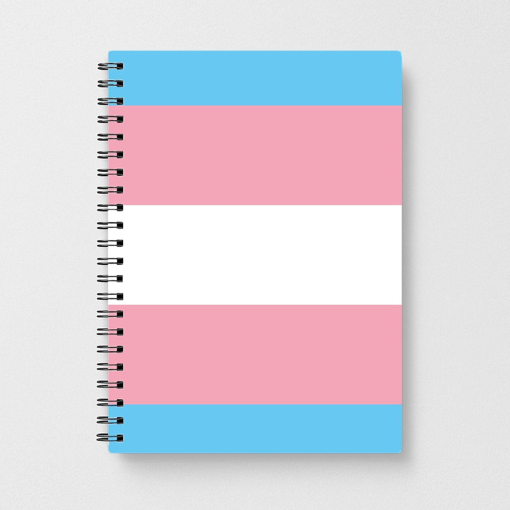 Trans Flag - Pride Notebook